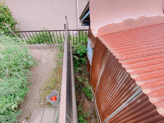 大府市桃山町３丁目の外観|北側隣地との境