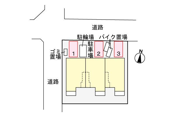 メゾンドエスポワールの駐車場