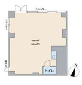 ドミール高垣【　1階路面店　】の間取り