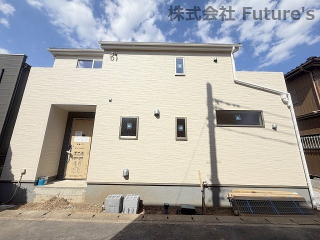 八潮市大字二丁目　新築戸建の外観|現地の写真になります。