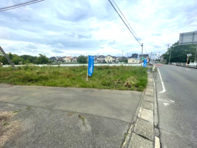 土地　鶴ヶ島市脚折の前面道路含む現地写真|お好きなハウスメーカーで建築可能