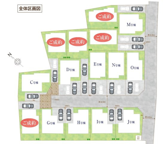 市川市大野町３丁目新築戸建のその他|区画配置図