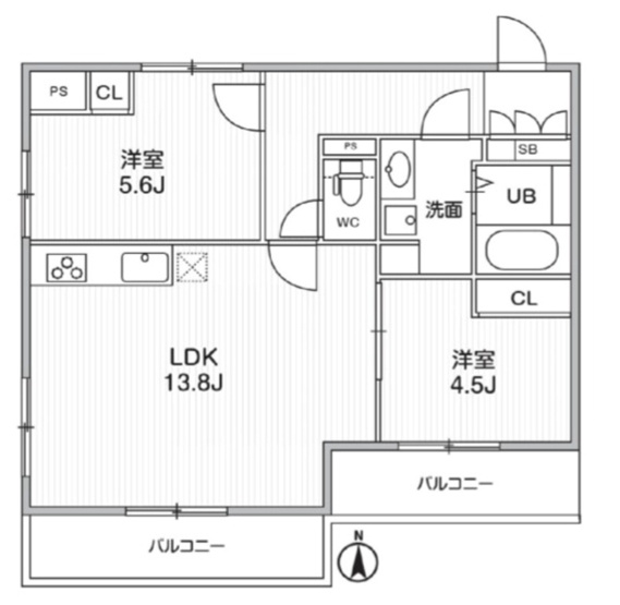 【間取り】 | THE PALMS MUSE 新江古田
