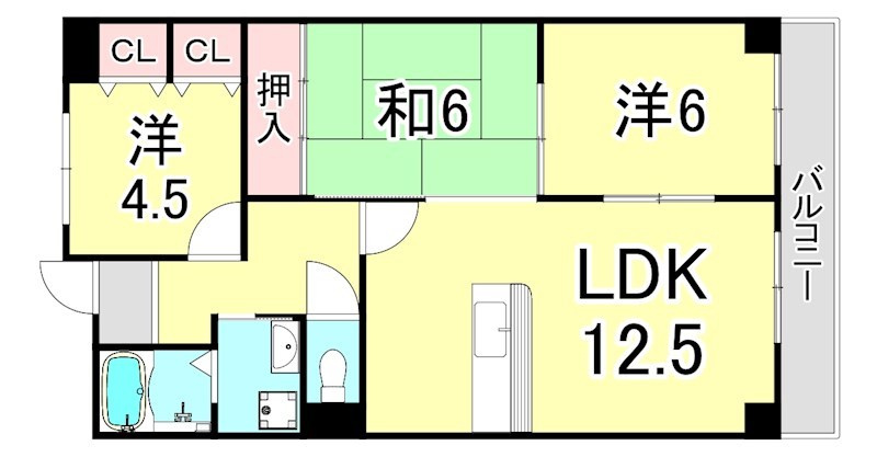 ファミリアル門戸の間取り