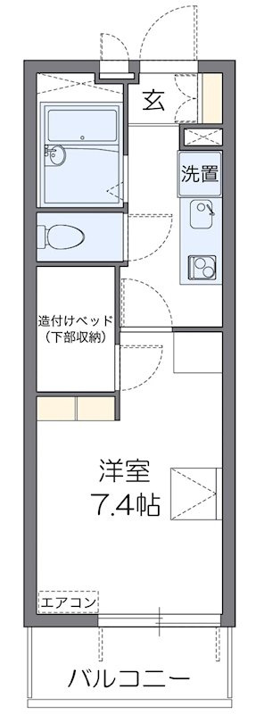 レオパレス龍門の間取り