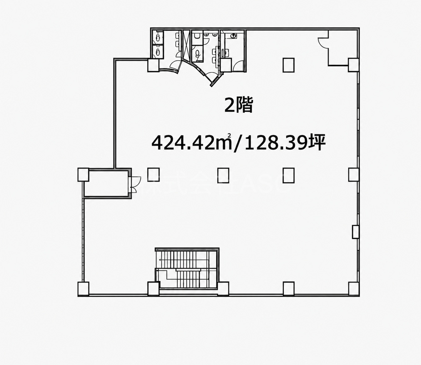 松屋町グランドハイツ　テナントの間取り