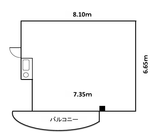 草津市東草津１丁目の店舗事務所の区画図