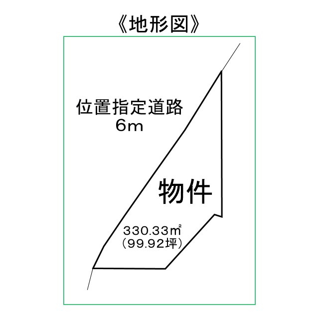 岐阜市岩田坂の土地図
