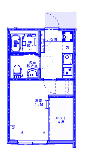 KLEIS北上尾Ⅳの間取り