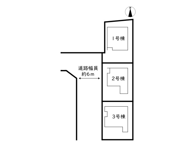 【区画図】 | 揖保郡太子町佐用岡／全3棟