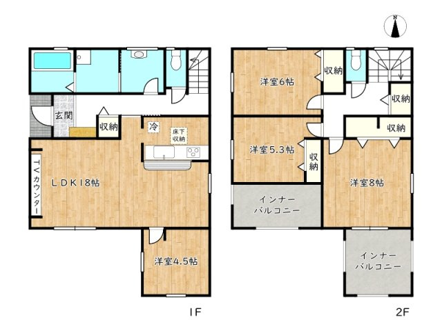 【間取り】 | 揖保郡太子町佐用岡／全3棟