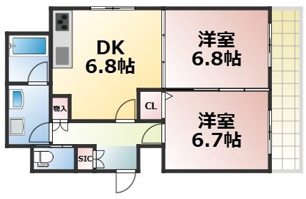 【間取り】 | Zio Ⅴ 玉造　仲介手数料無料