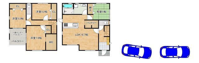 高松　新築一戸建の間取り