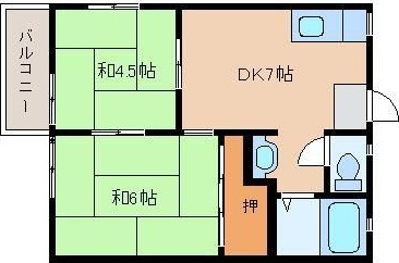 エリーナ鳥飼の間取り