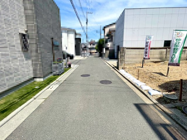 【外観】 | パークタウン東浅香山　新築戸建て | 【区画図】
カラーセレクト可能♪
現状更地
前面道路約4.3ｍ
