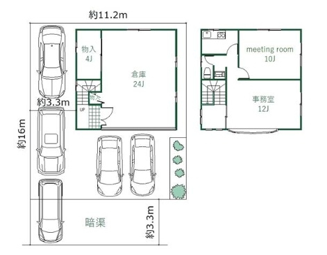 五領町貸事務所の間取り