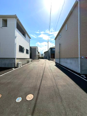 新築戸建て　函南町仁田第１1　全５棟　５号棟の前面道路含む現地写真|現地写真