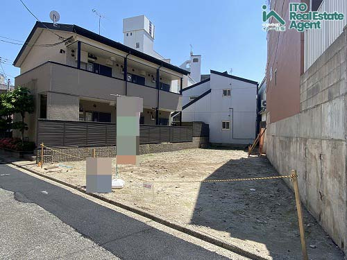 田中里ノ内町 建築条件なし 土地の外観