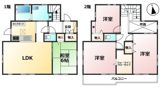 【間取り】 | 小郡市小板井戸建