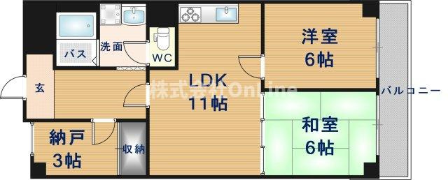 【間取り】 | 朝日プラザ小阪A棟