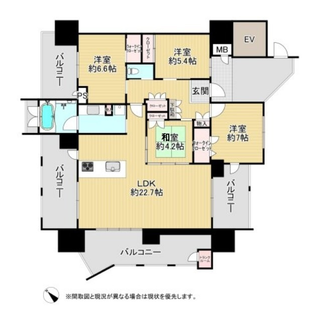 ベイトリア門司マリーズ（C-13）の間取り