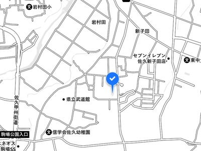 【地図】 | 佐久市新子田伊勢林中古住宅