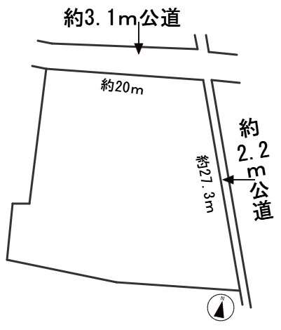 ６６８０４　関市武芸川町土地の区画図