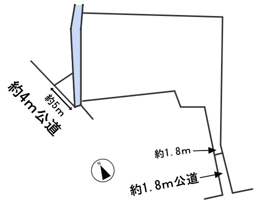 ６６９６８　岐阜市下奈良土地の区画図