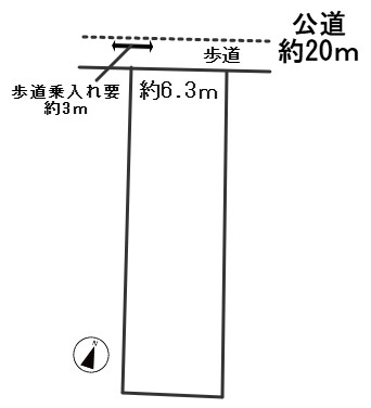 ６６８２０　岐阜市京町2丁目土地の区画図