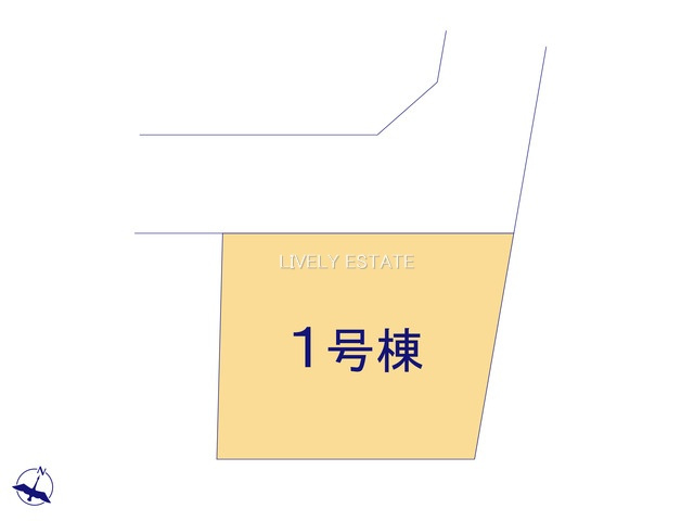草加市新里町 新築分譲住宅の区画図