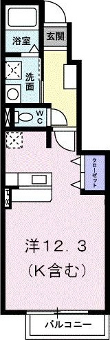 花の木Ⅱの間取り