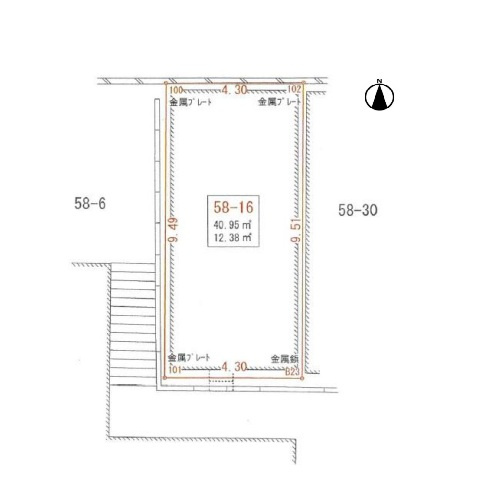 生玉町　新築戸建用土地の土地図
