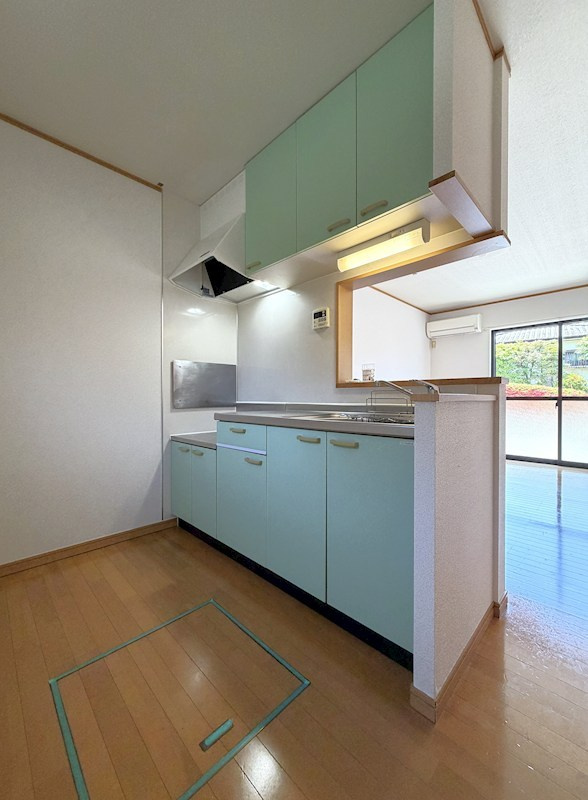 熊本市北区西梶尾町のアパートのキッチン