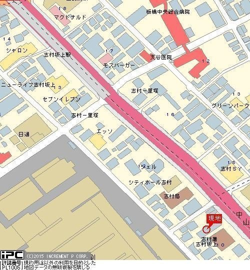 シャロン志村坂上セカンドステージの地図