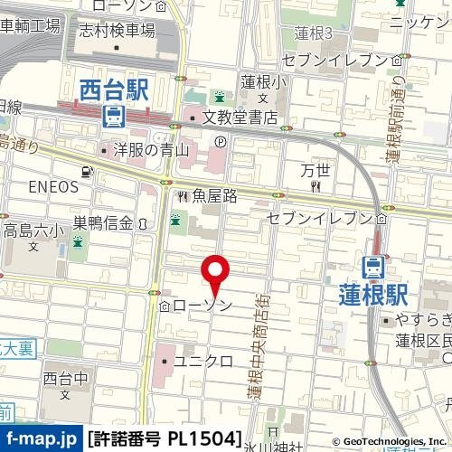 ＳＫフラットの地図