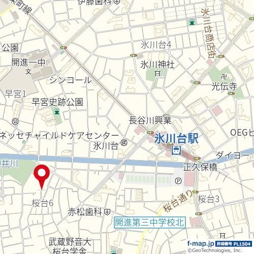 セレーブル桜台の地図