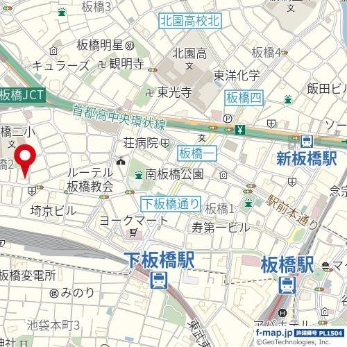日神パレス板橋の地図