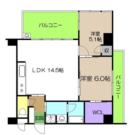 【間取り】 | ビ・ウェル帯屋町
