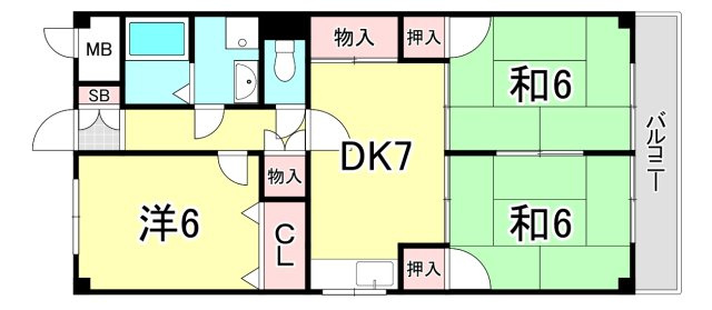 ヴィエント信和の間取り