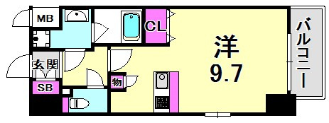 エイペックス神戸みなと元町CoastLineの間取り
