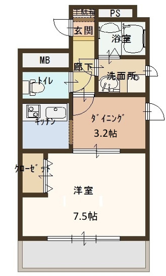 ラ・コート・ドール新神戸の間取り