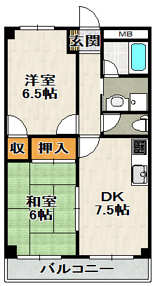 ヴィラ荻野の間取り