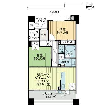 サーパスシティ城西桜通りの間取り|間取り