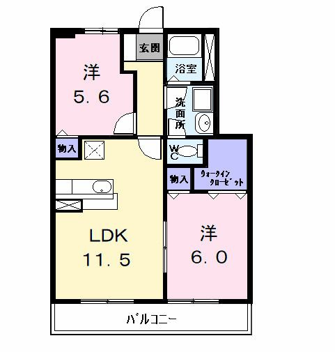 カトルセゾン五反田Ⅲの間取り