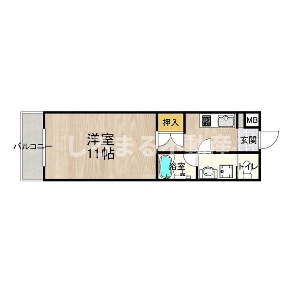CITY SPIRE心斎橋EASTの間取り