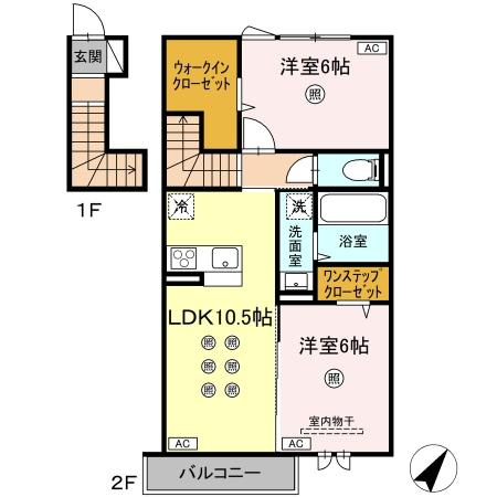 ラ・シャルール コガの間取り