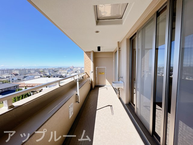 カルティア春日井Ⅴのバルコニー