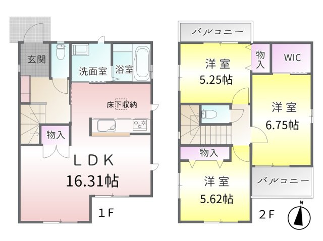 守山区白沢町 （全2棟）の間取り