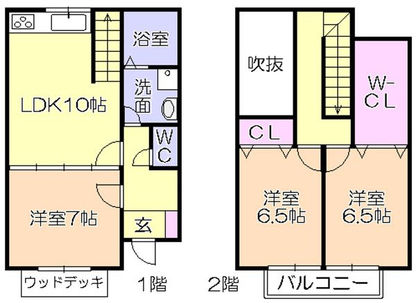 トロイメライⅡの間取り|使い勝手の良い間取りです♪
