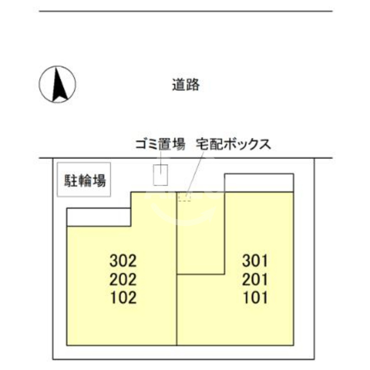 fleur長居2丁目の区画図|fleur長居2丁目　